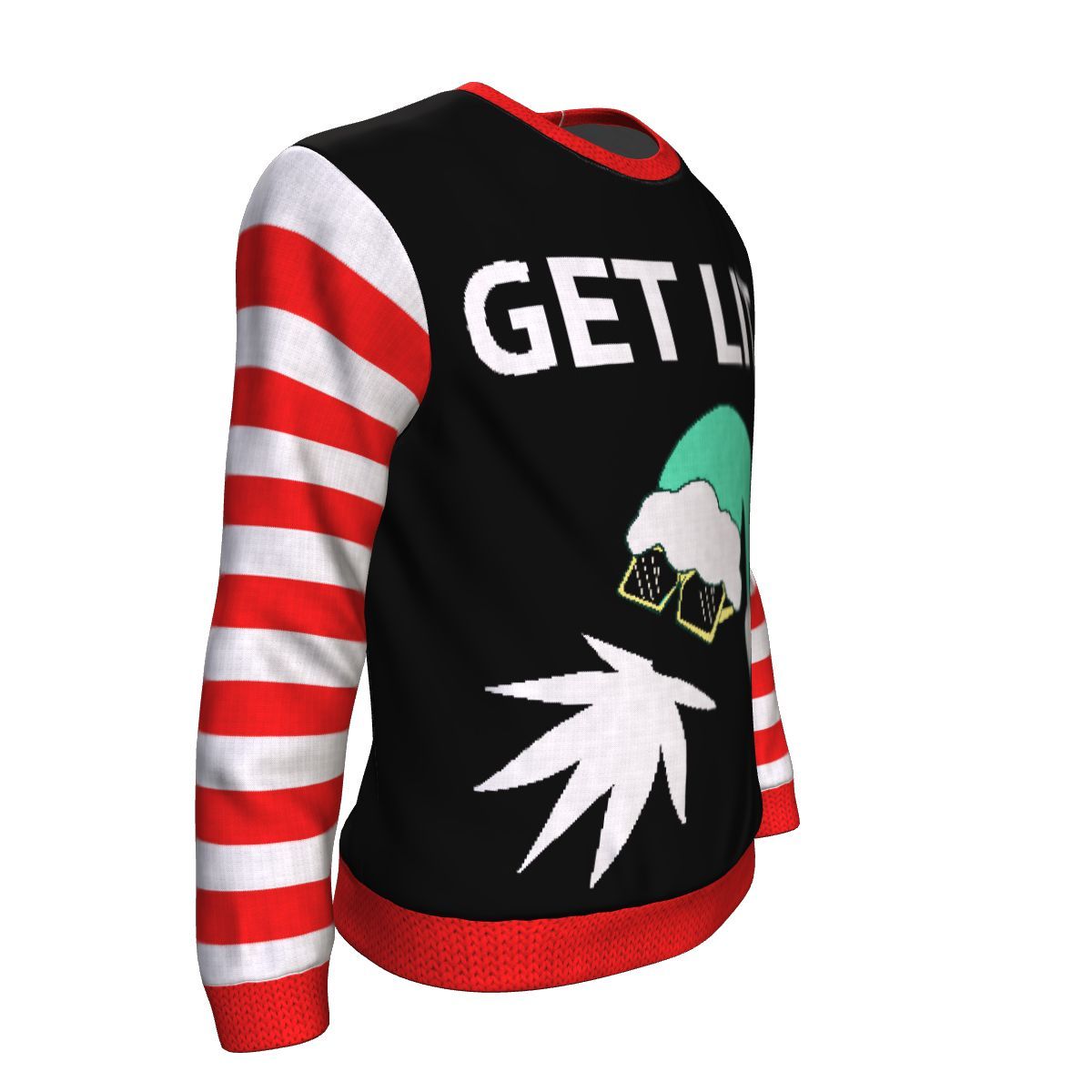 Get Lit Christmas Unisex Sweatshirt - American Weedster