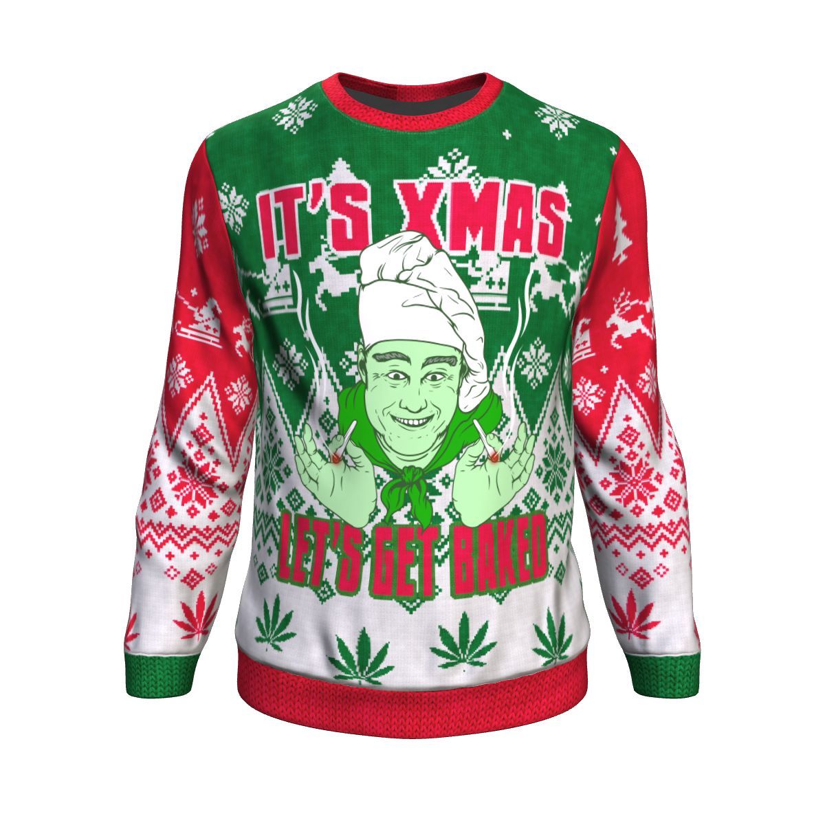 Let's Get Baked Christmas Unisex Sweatshirt - American Weedster