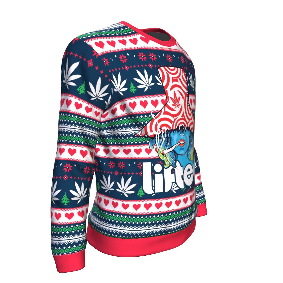 Lifted Female Ugly Christmas Sweatshirt - American Weedster