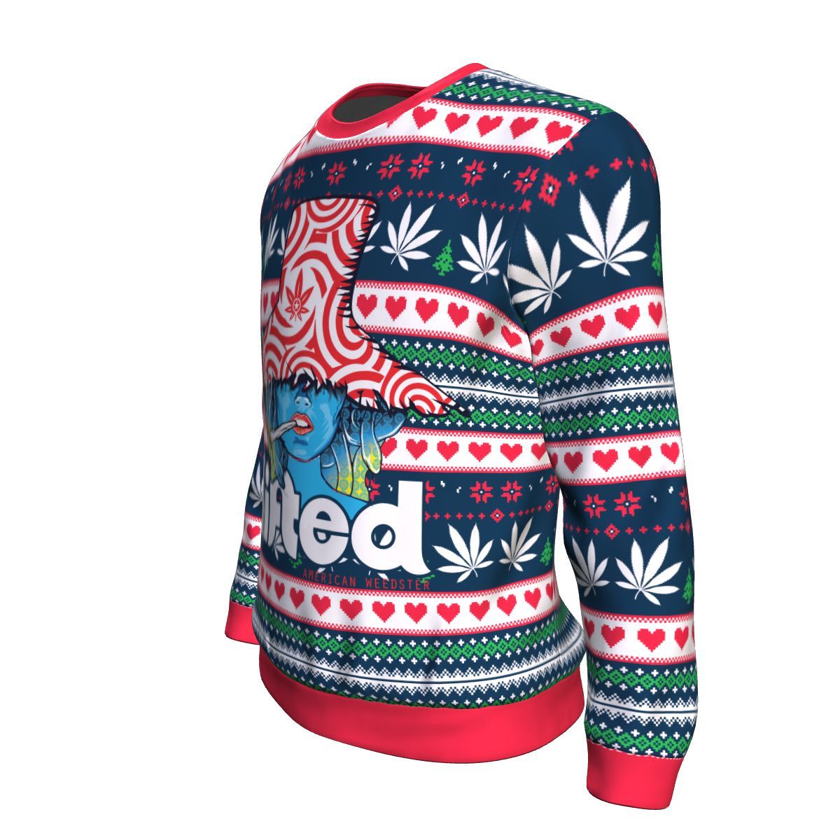 Lifted Female Ugly Christmas Sweatshirt - American Weedster