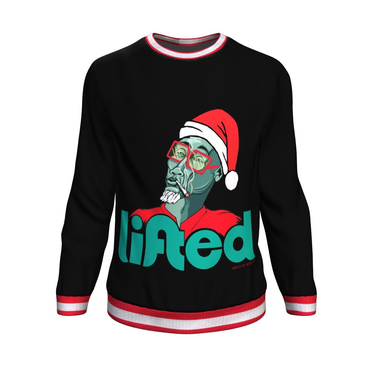 Lifted Male Black Christmas Sweatshirt - American Weedster