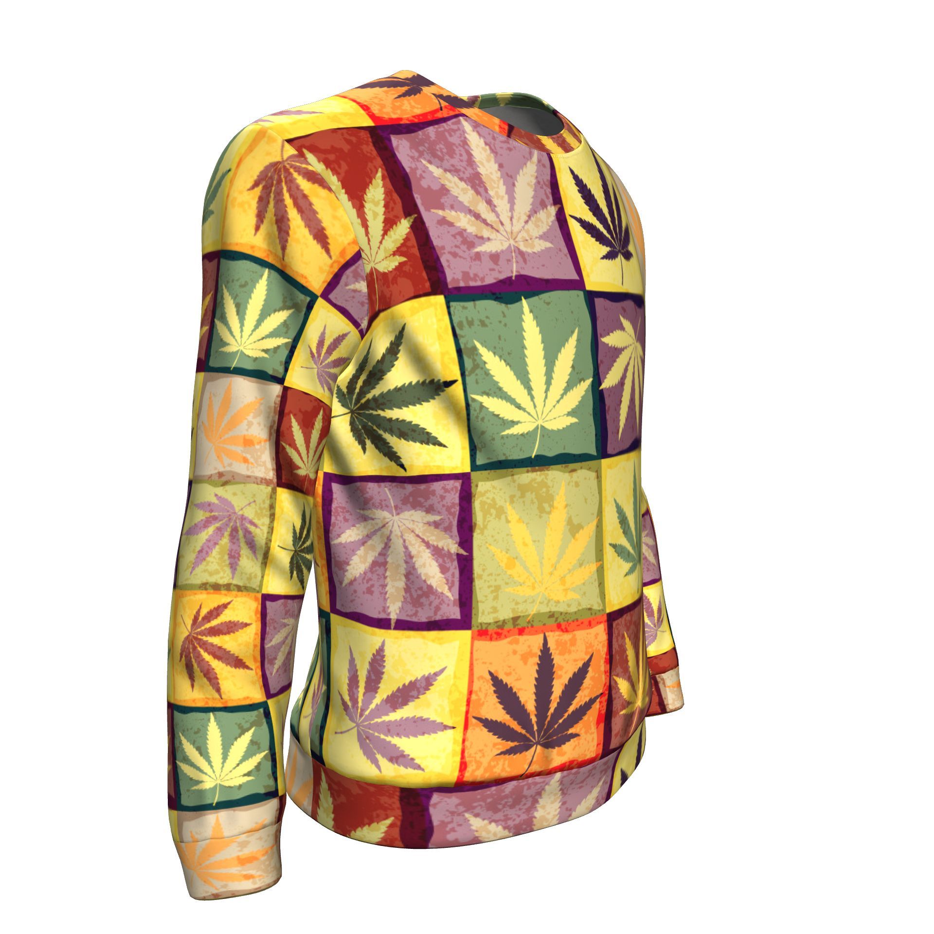 MultiColor Square Sweater - American Weedster