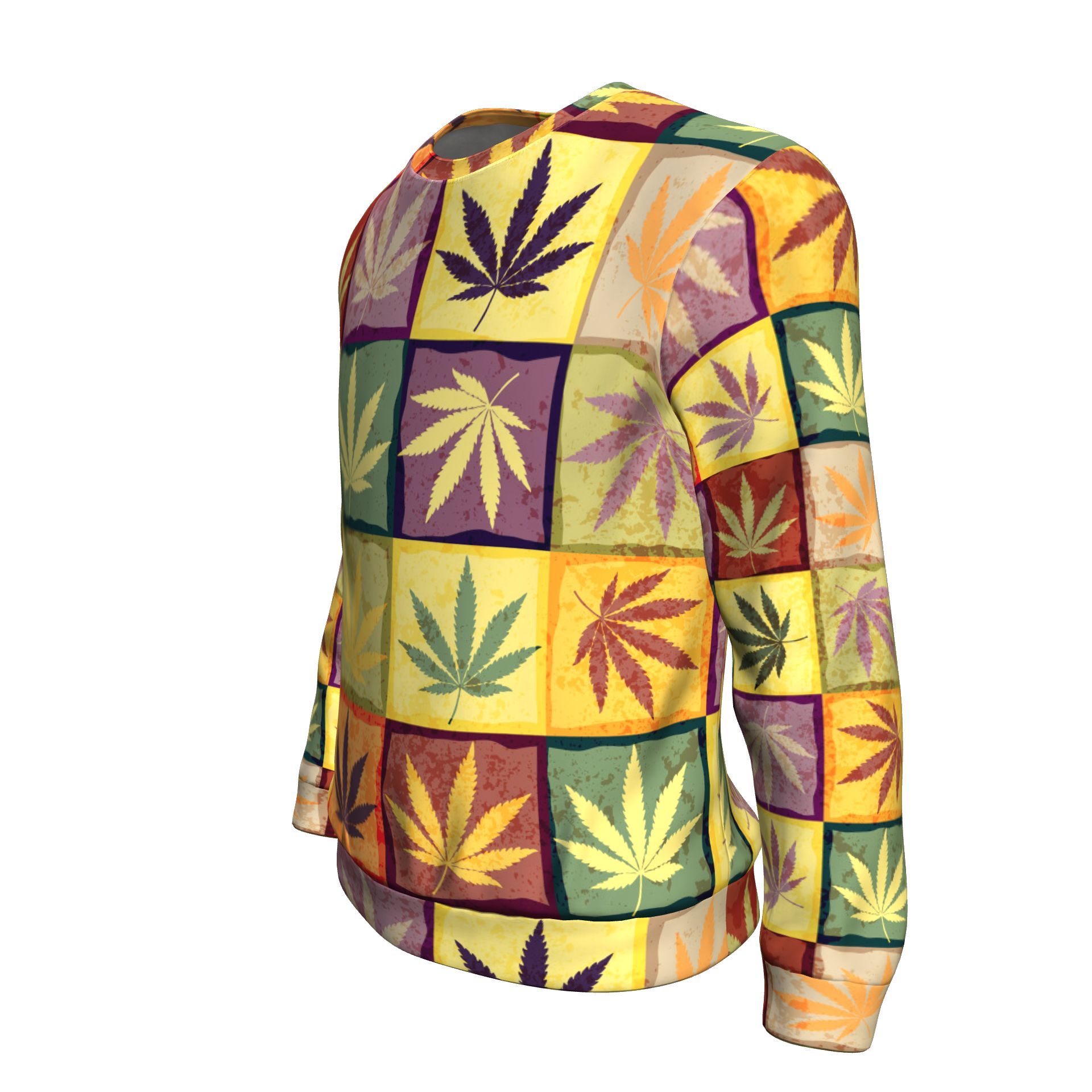 MultiColor Square Sweater - American Weedster