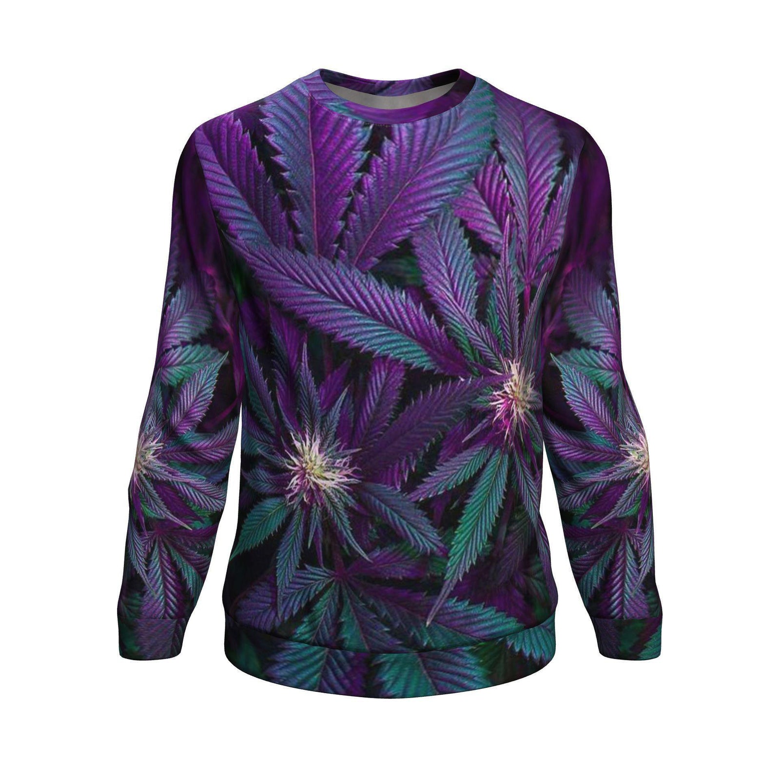 Purple & Green Nug Unisex Sweater - American Weedster