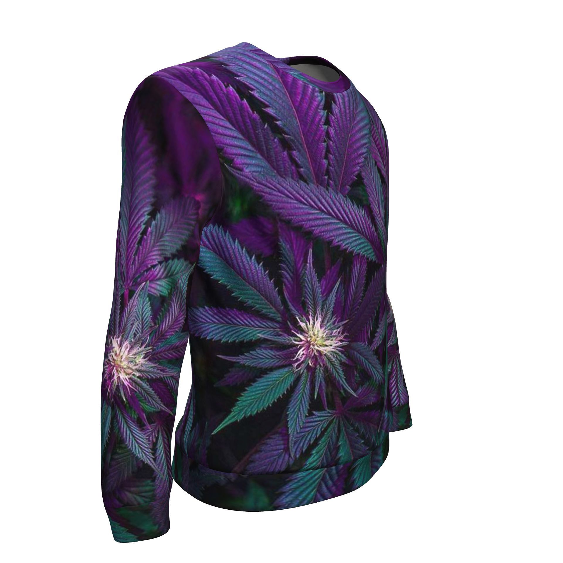 Purple &amp; Green Nug Unisex Sweater - American Weedster