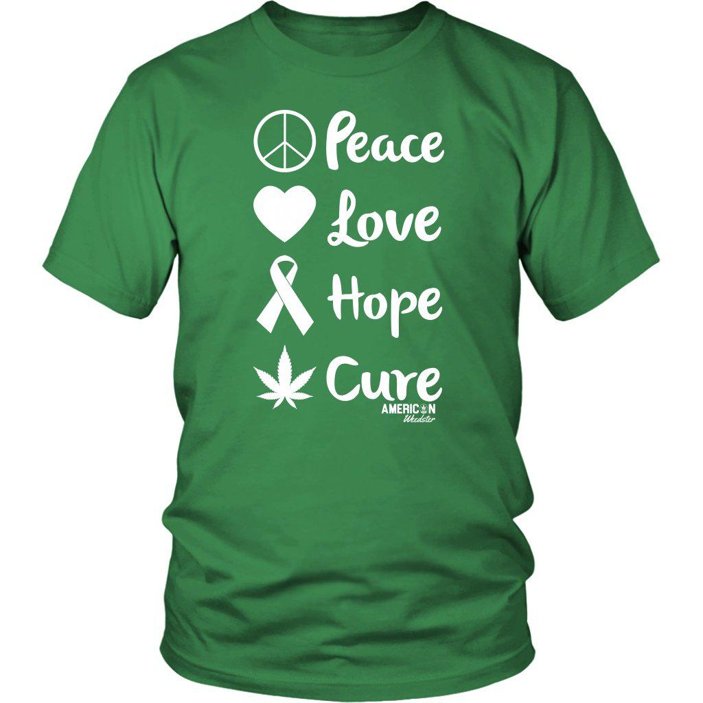 Peace Love Hope Cure - American Weedster