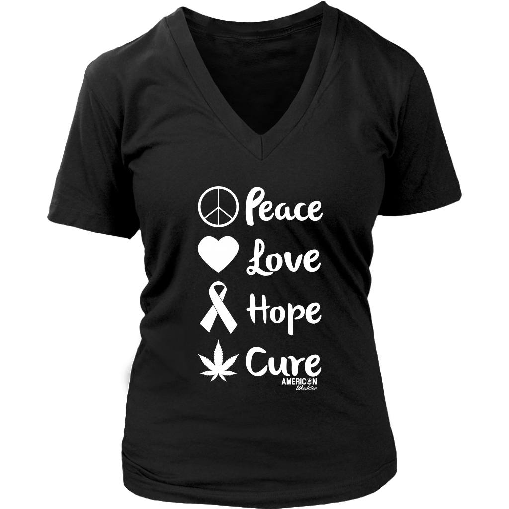 Peace Love Hope Cure - American Weedster