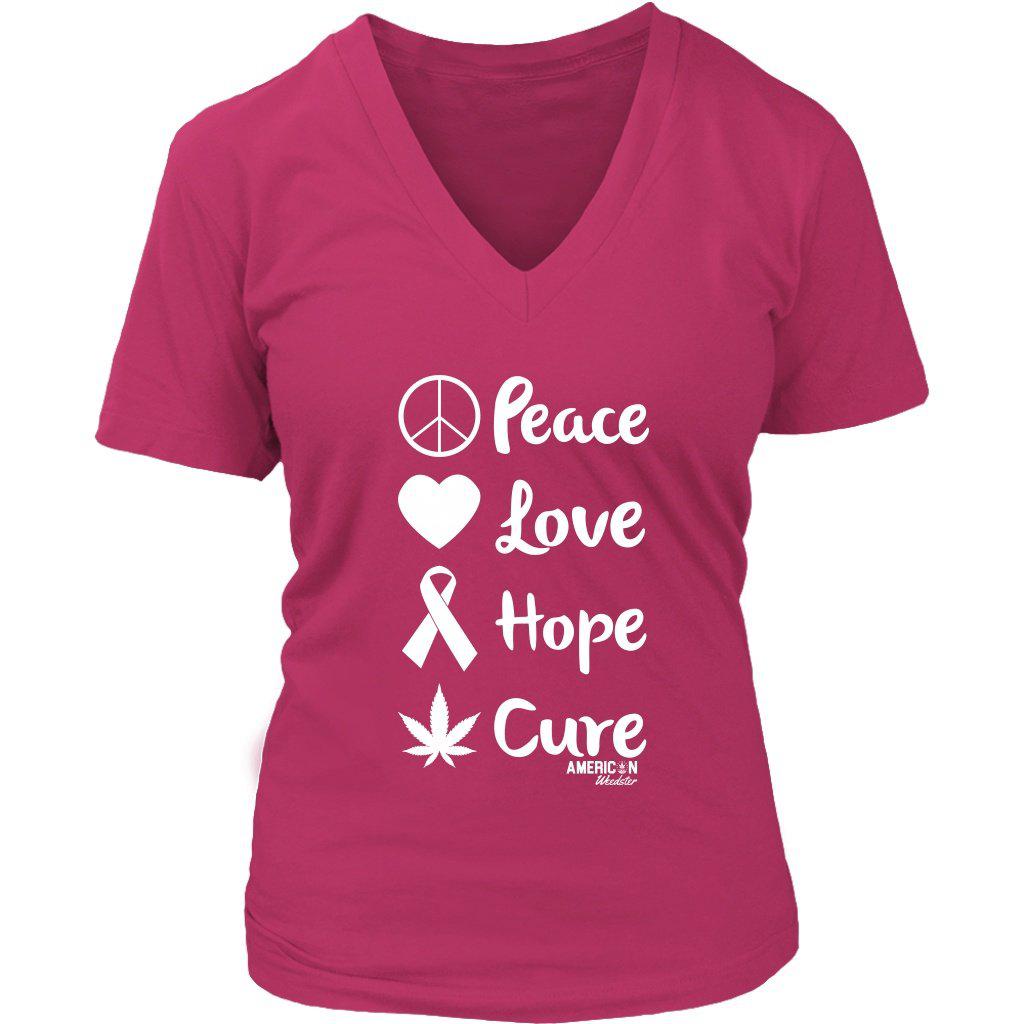 Peace Love Hope Cure - American Weedster
