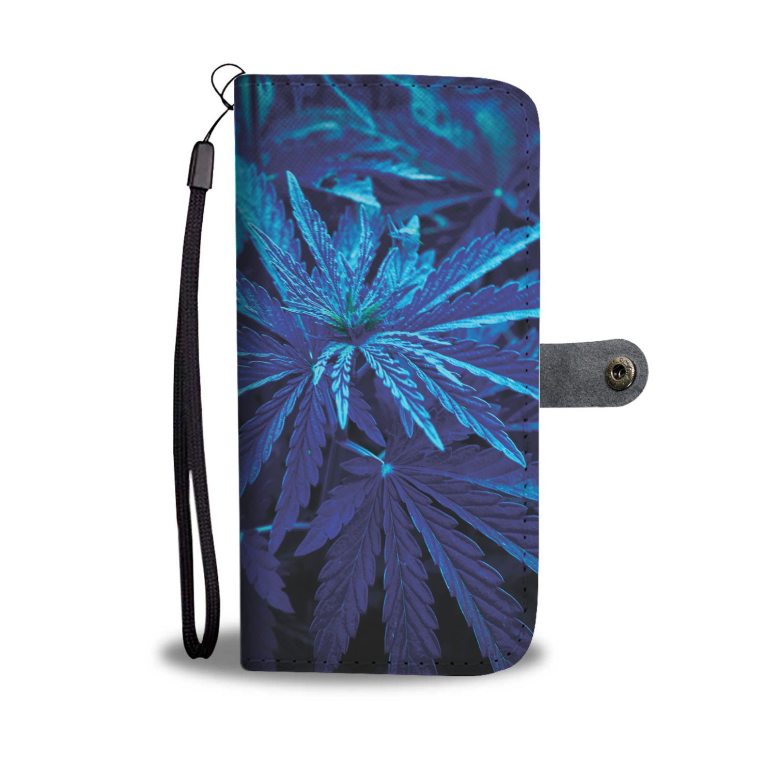 Moonlight Blue Wallet Phone Case - American Weedster