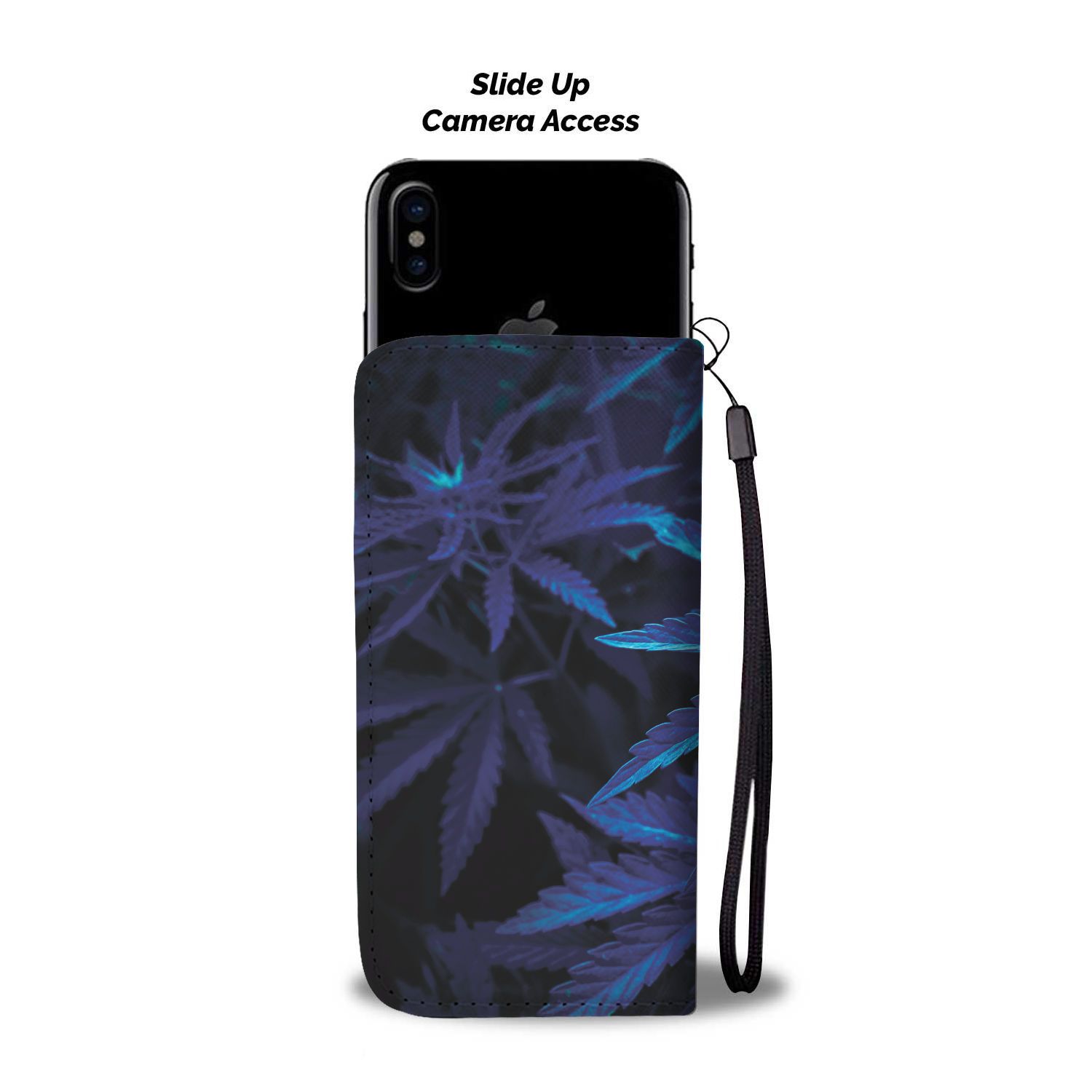 Moonlight Blue Wallet Phone Case - American Weedster