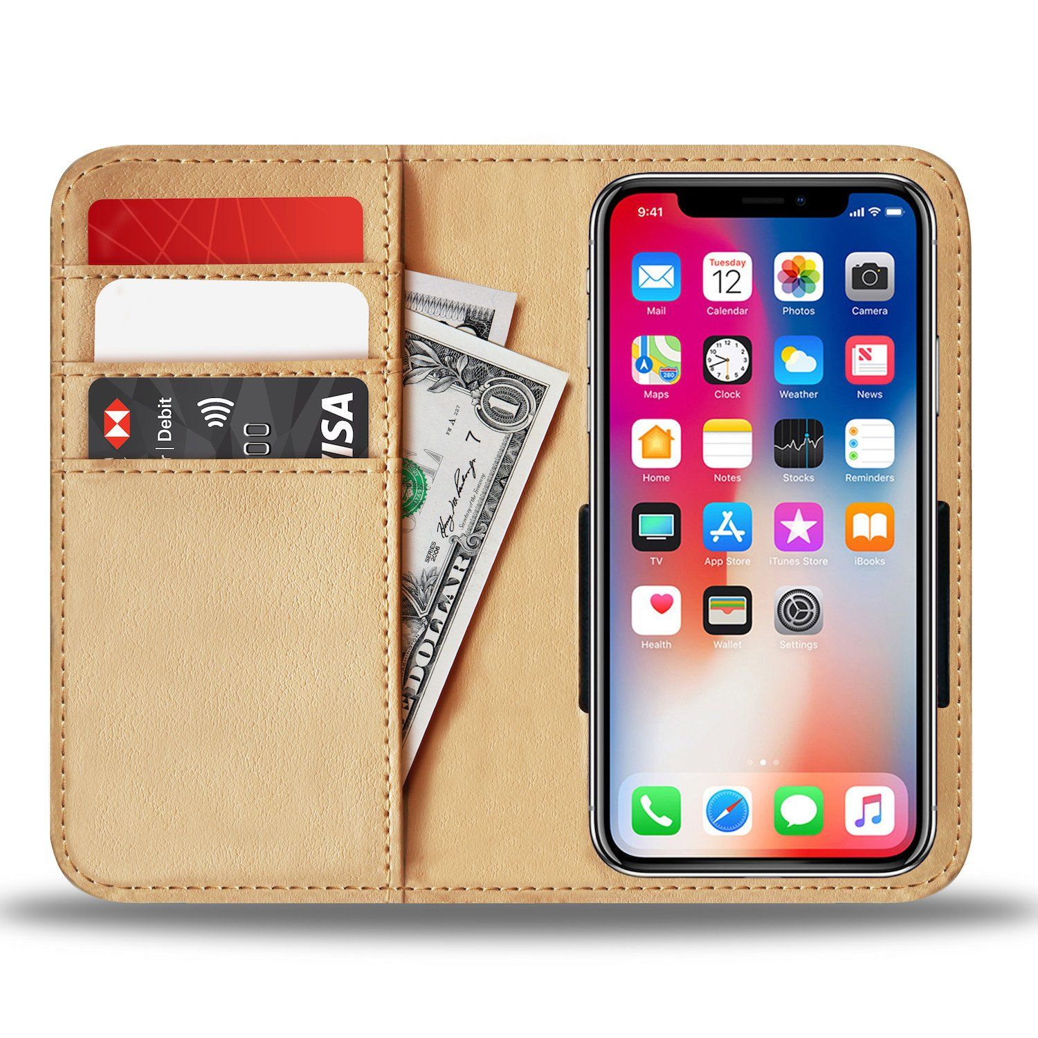 Moonlight Blue Wallet Phone Case - American Weedster